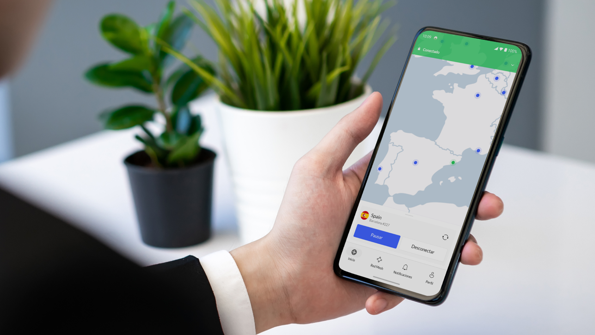 NordVPN in action, protecting privacy and keeping data secure