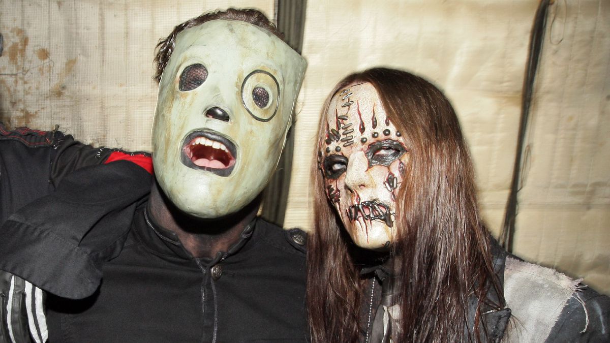 Corey Taylor with Joey Jordison