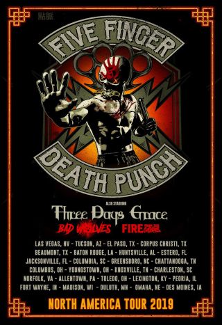 five finger death punch tour 2019