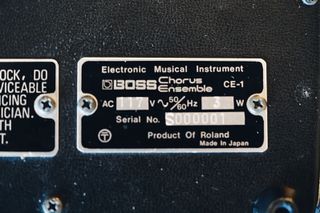 Boss CE-1 serial number S000001