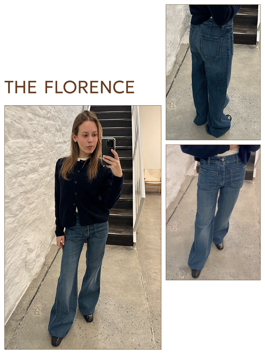 Nikki tries on nili lotan jeans in the brand's tribeca nyc store