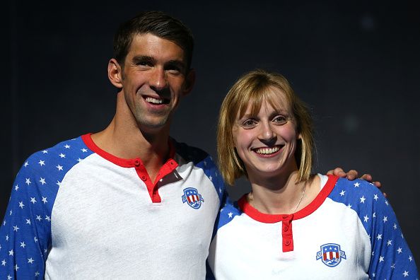 9-year-old Katie Ledecky was pictured in a photo receiving an autograph from Michael Phelps ten years before she was a three-time Olympic gold medalist.