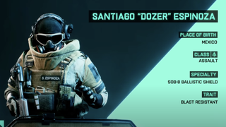 Battlefield 2042 Specialist Santiago "Dozer" Espinoza