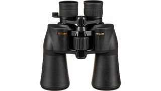 A pair of Nikon 10-22x50 ACULON A211 binoculars.