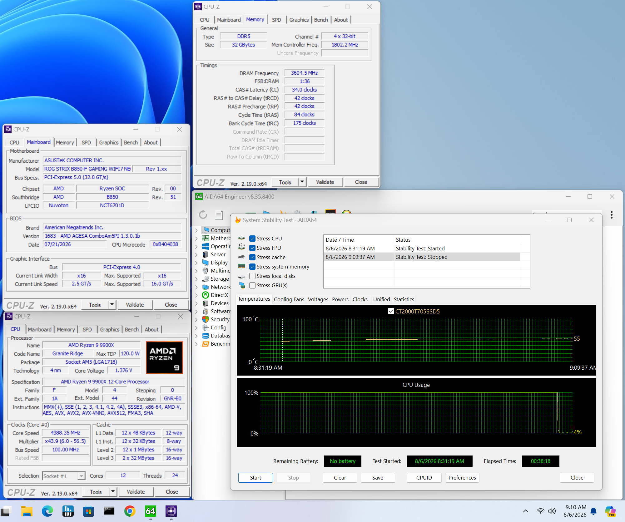 Asus ROG Strix B850-F Gaming Wifi Neo - Memory overclocking