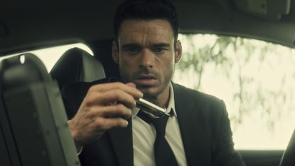 Richard Madden as Mason Kane during the Amazon Prime show Citadel. 