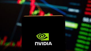 Nvidia logo on a screen