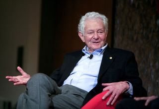 Nobel Prize-winning physicist Leon Lederman speaks at the panel discussion “Pioneers in Science” at the World Science Festival on May 29, 2008, in New York City.