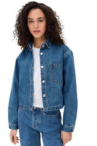 Parke Cropped Denim Long Sleeve