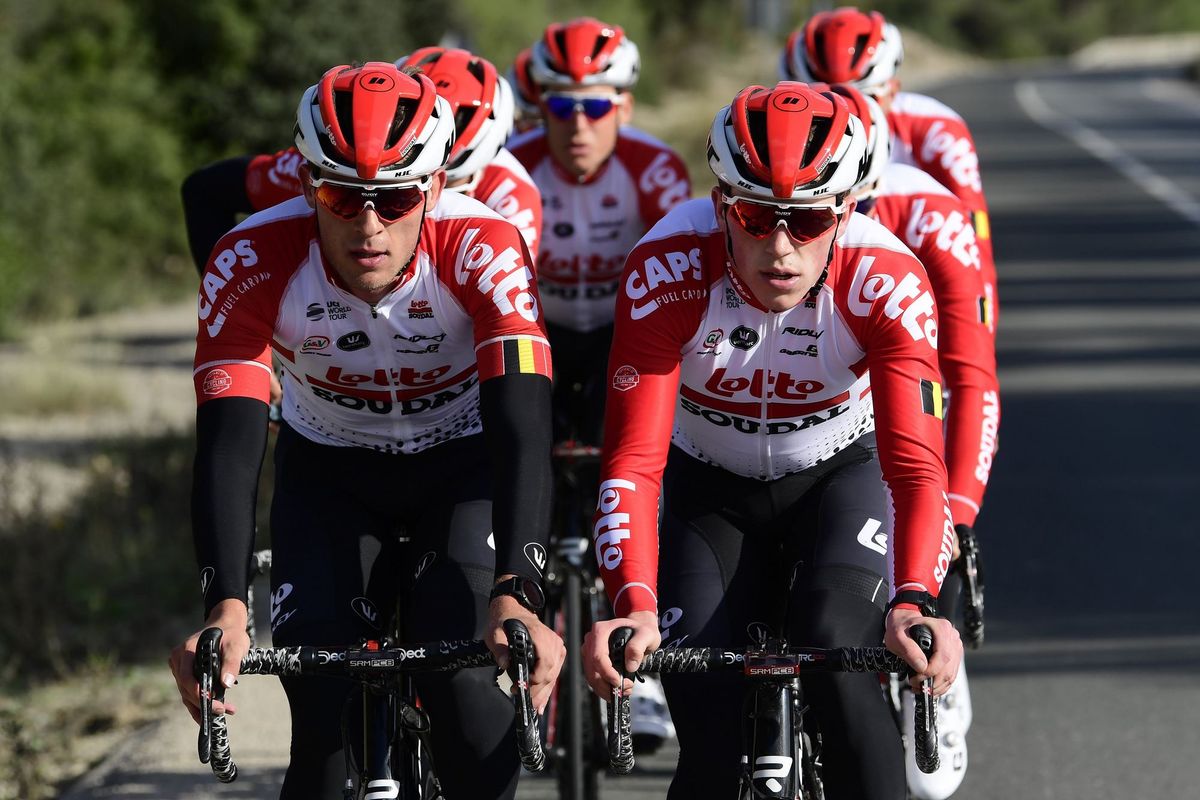 Lotto Soudal train in Mallorca