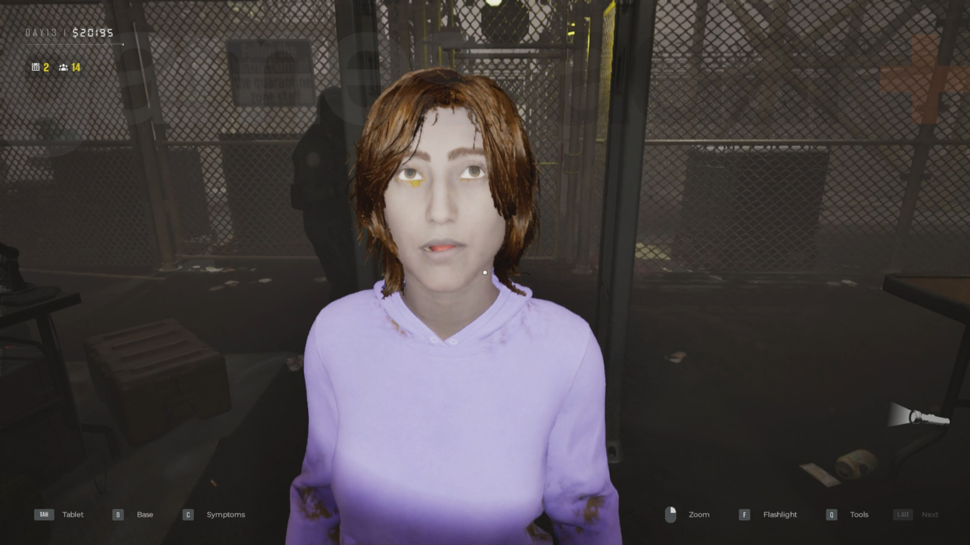 Diagnosing Quarantine Zone symptoms visually