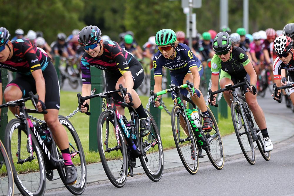 The riders were often lined out