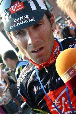 Second-placed Alejandro Valverde after the race