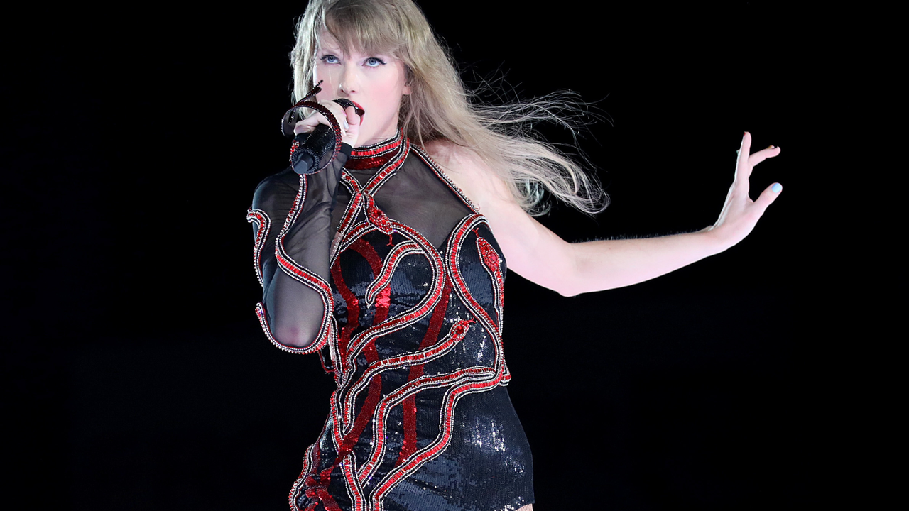 Taylor Swift performs onstage during &quot;Taylor Swift | The Eras Tour&quot; at Raymond James Stadium on April 13, 2023 in Tampa, Florida.