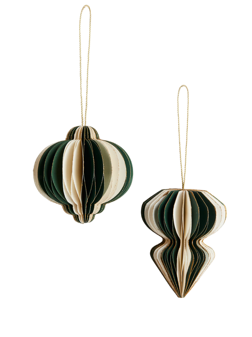 2-Pack Paper Ornaments