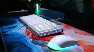 Cherry Xtryfy MX 3.1 in white on a desk surface