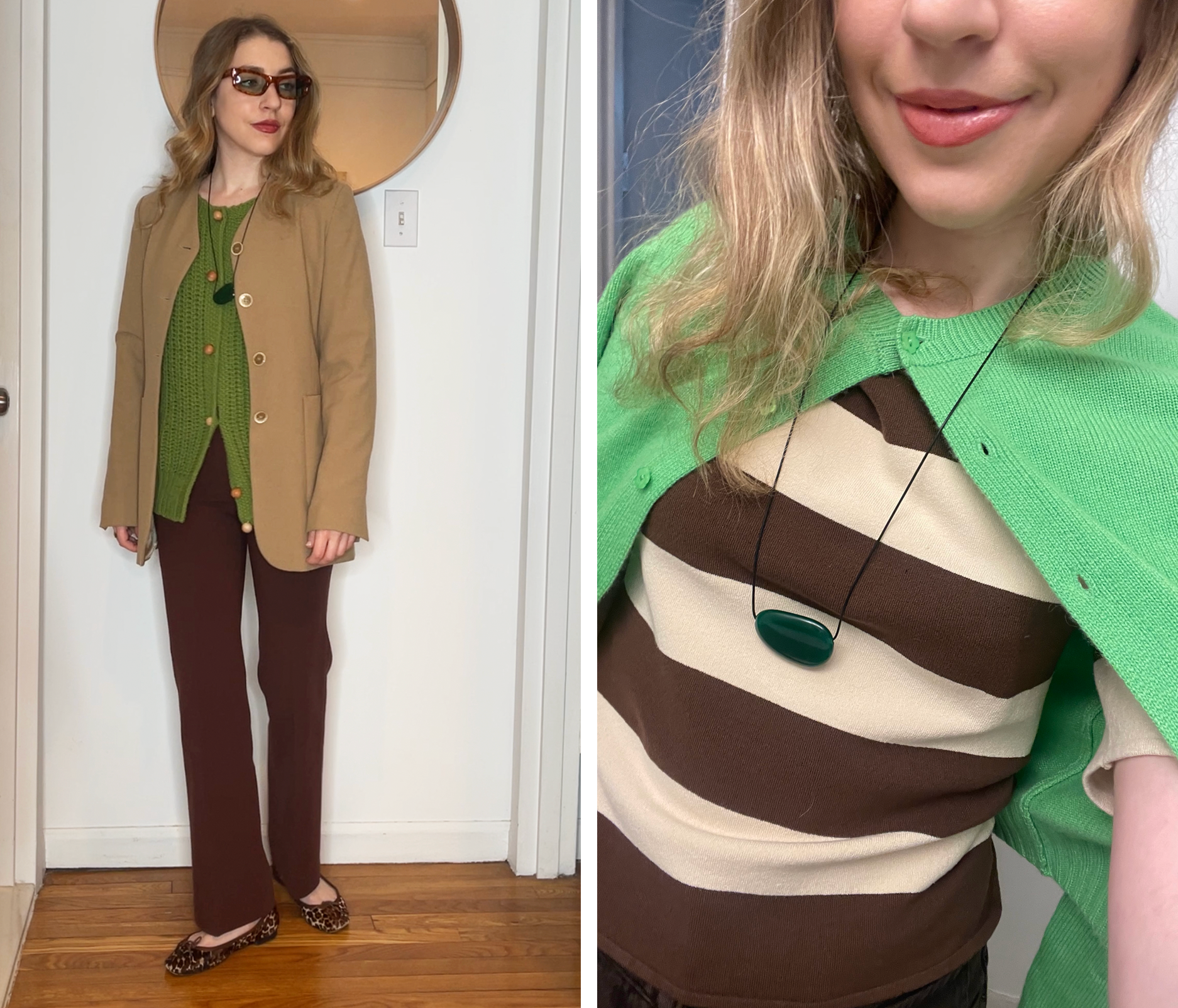 Elizabeth Cardinal Tamkin demonstrates how to pair green with earth tones