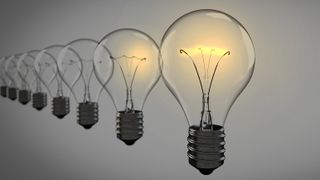 Image of a row of light bulbs