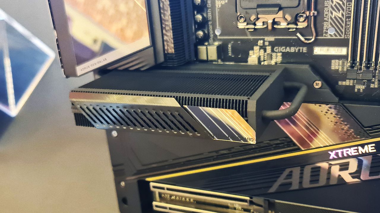 PCIe 5.0 SSD cooling on display at Computex 2023.