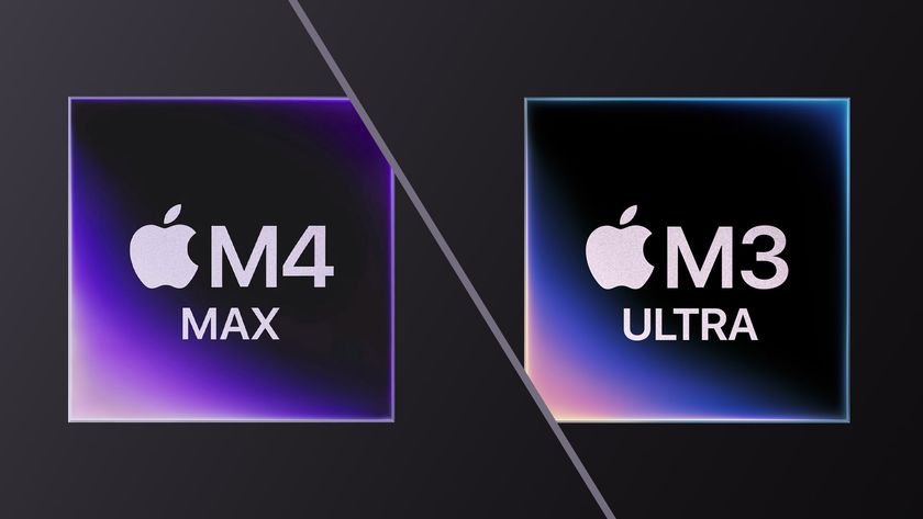 Graphic of the M4 Max and M3 Ultra chips side by side.