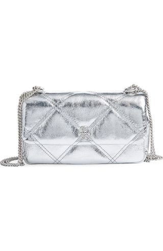 Kira Quilted Metallic Leather Crossbody Bag