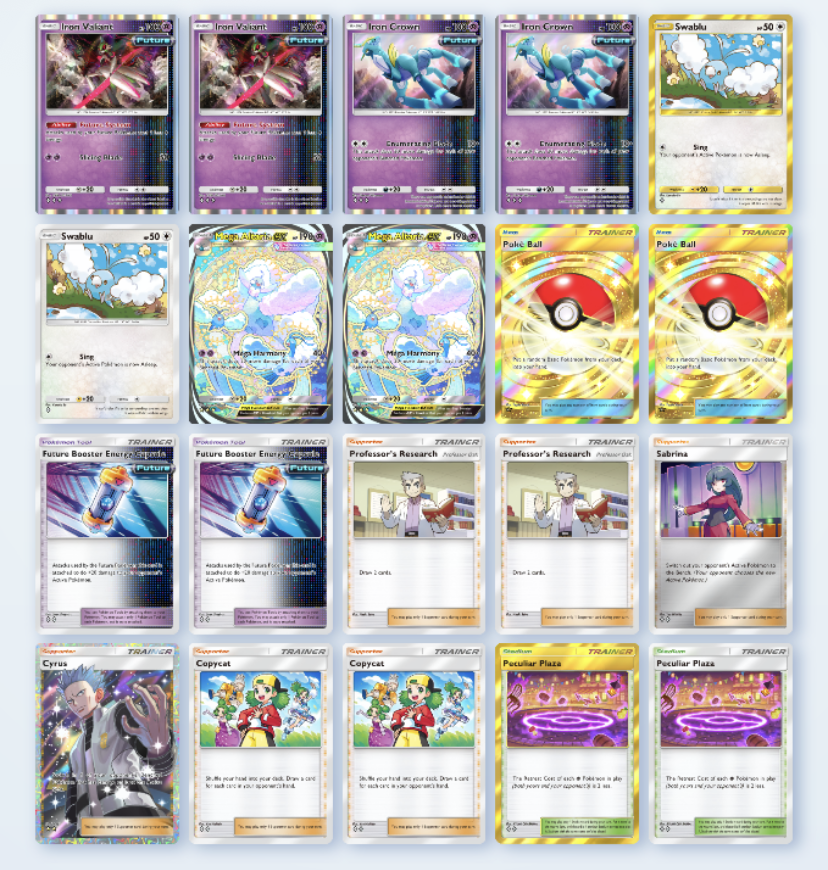 Iron Valiant and Iron Crown "Future" deck in Pokemon TCG Pocket
