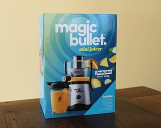 Magic Bullet Mini Juicer cardboard box packaging