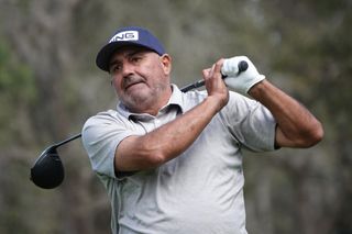Angel Cabrera during the final round of the 2024 Trophy Hassan II on the PGA Tour Champions