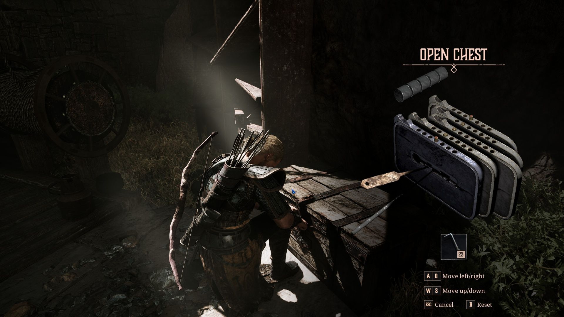 Gothic 1 Remake's lockpicking minigame
