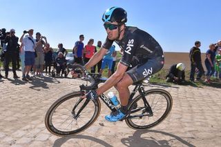 An aggressive Gianni Moscon seemed to be attack at every opportunity at Paris-Roubaix