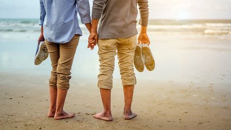 A couple on a beach