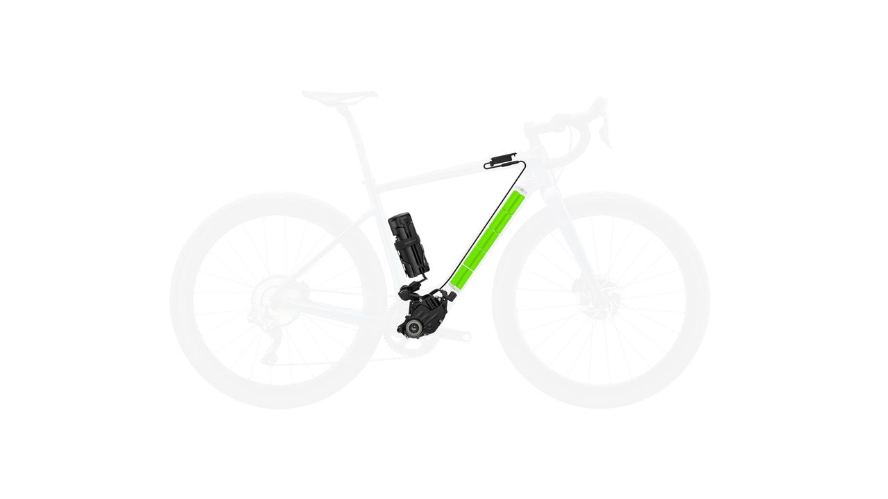 The battery and motor are integrated into the Creo's frame