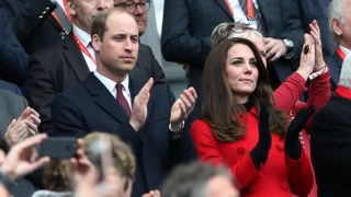 Prince William and Catherine, Princess of Wales attend the RBS 6 Nations rugby match