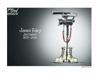 Editorial cartoon James Foley