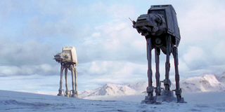AT-ATs on Hoth in The Empire Strikes Back