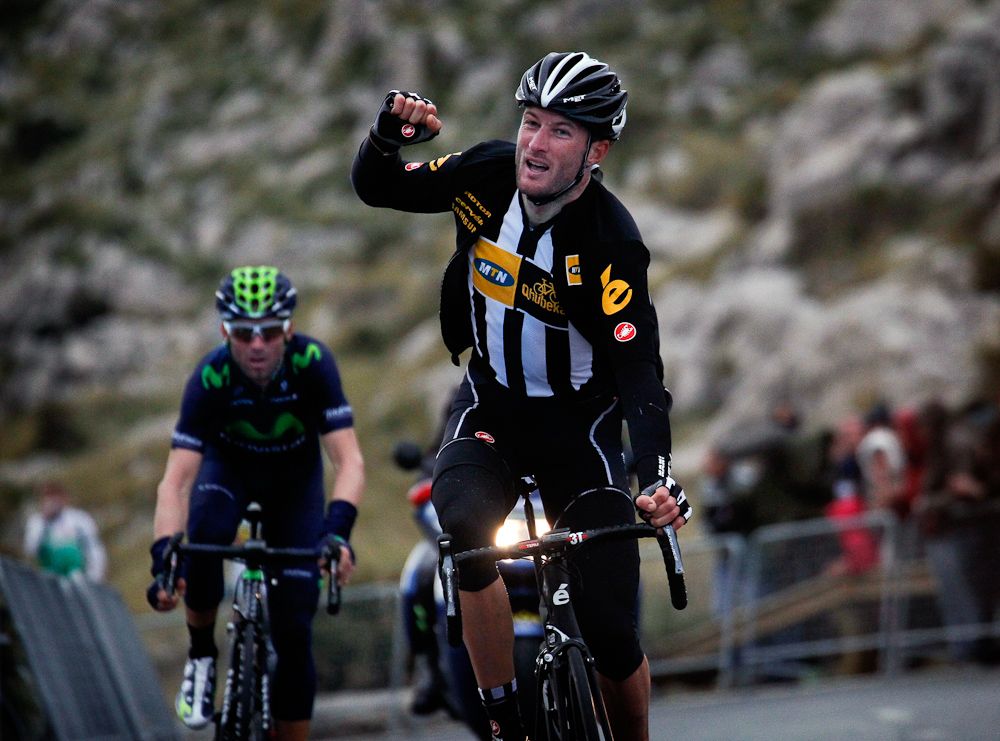 Stephen Cummings celebrates his first win for MTN-Qhubeka.