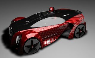 Aerodynamic sports car