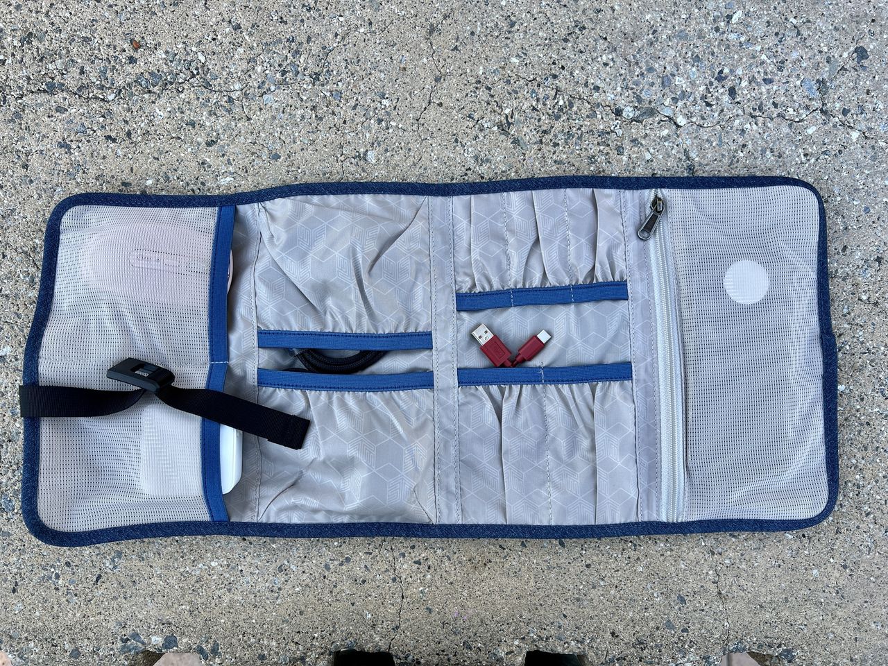 Stm Dapper Wrapper Slate Blue Open Packed