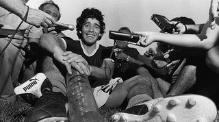 Diego Maradona journalists