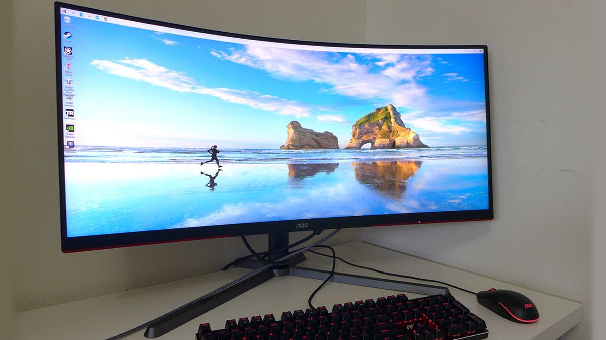 Aoc Monitor Gaming Curvo CU34G3S 34´´ 4K VA LED 165Hz Naranja