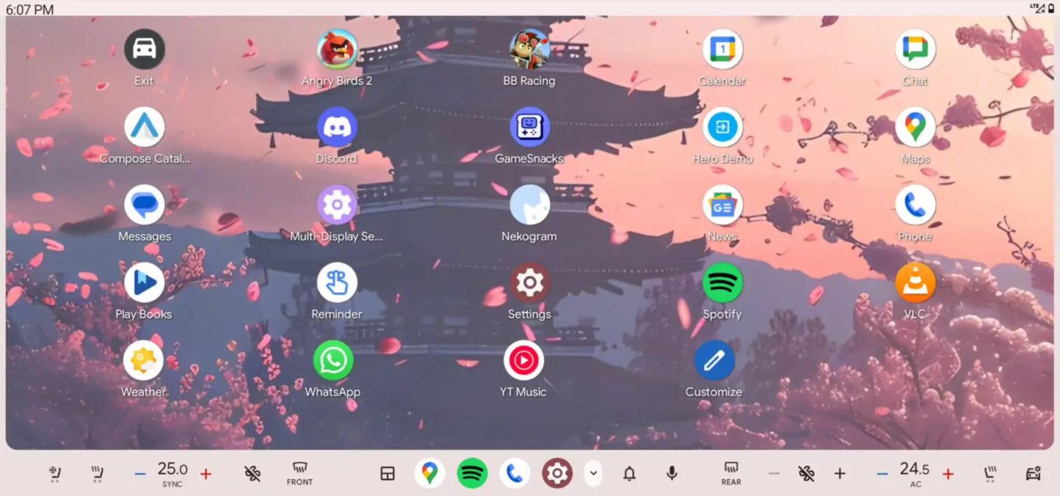 Android Auto light mode