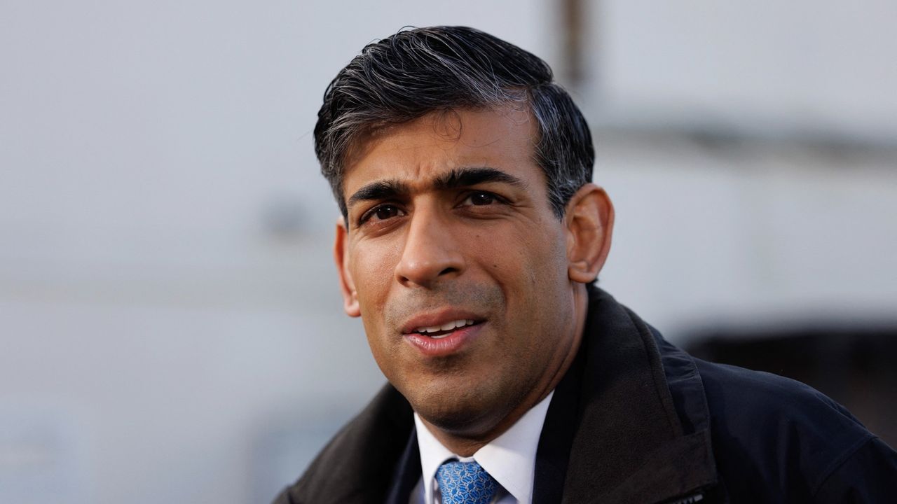 Britain&#039;s prime minister Rishi Sunak