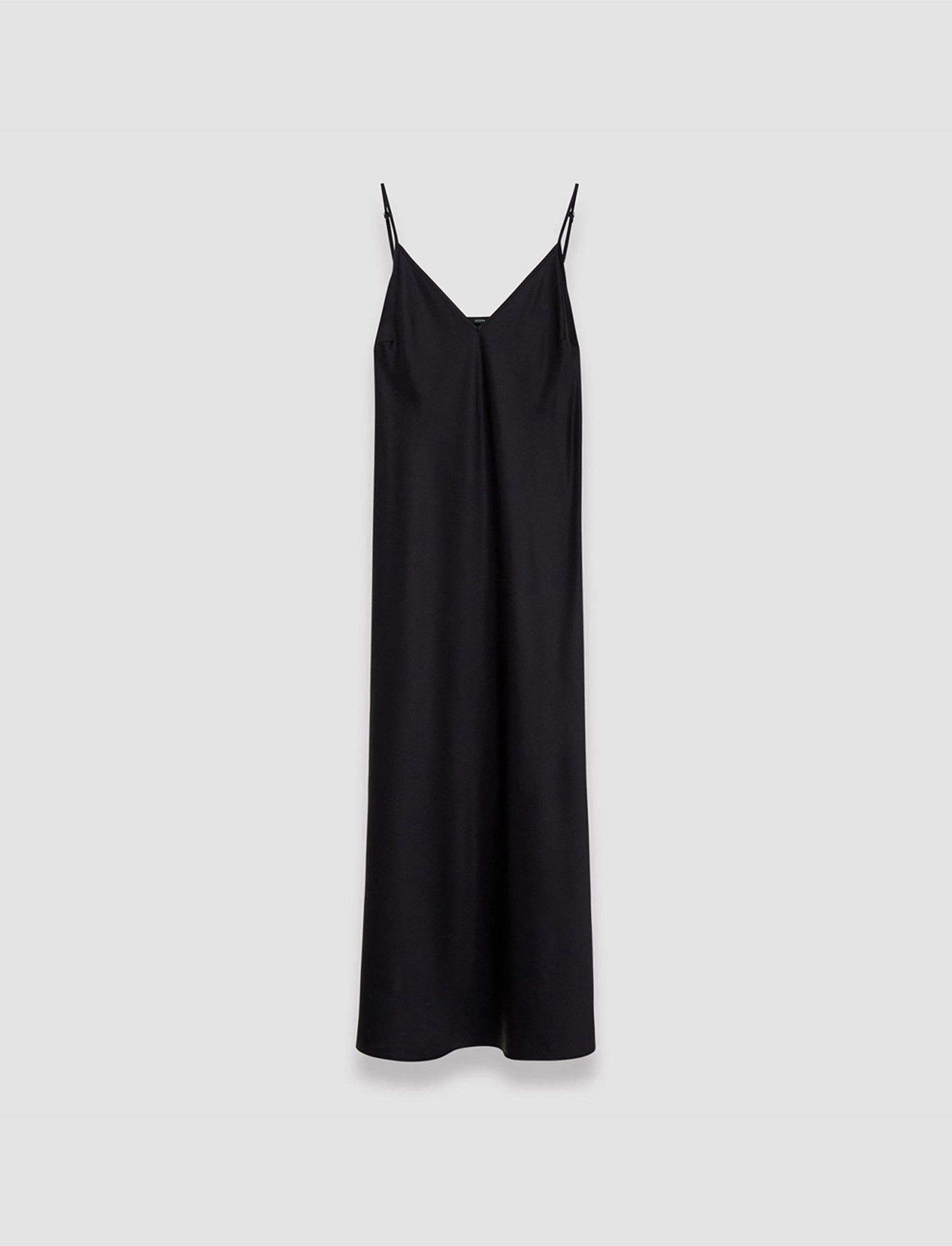joseph black silk slip dress