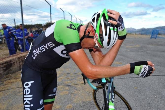 Robert Gesink (Belkin) feels the pain