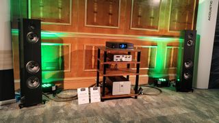 Acoustic Energy AE1 Active alongside amplification at Bristol 2024