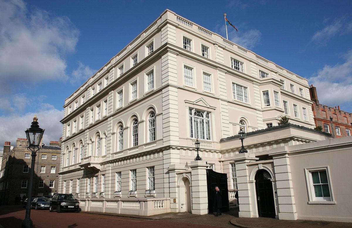 Clarence House where the King and Queen Consort live
