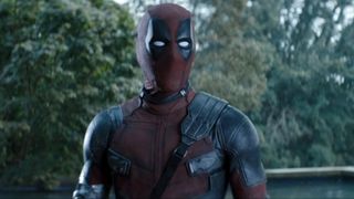 Wade Wilson (Ryan Reynolds) looks on at a fight in Deadpool 2.