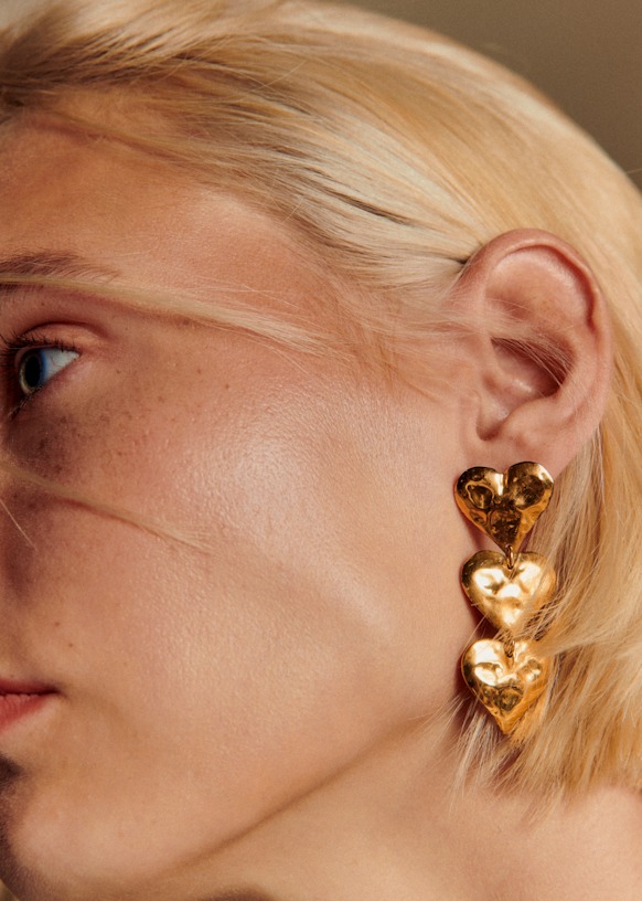 Erica Earrings - Gold - Majority Recycled Brass - S&amp;eacute;zane