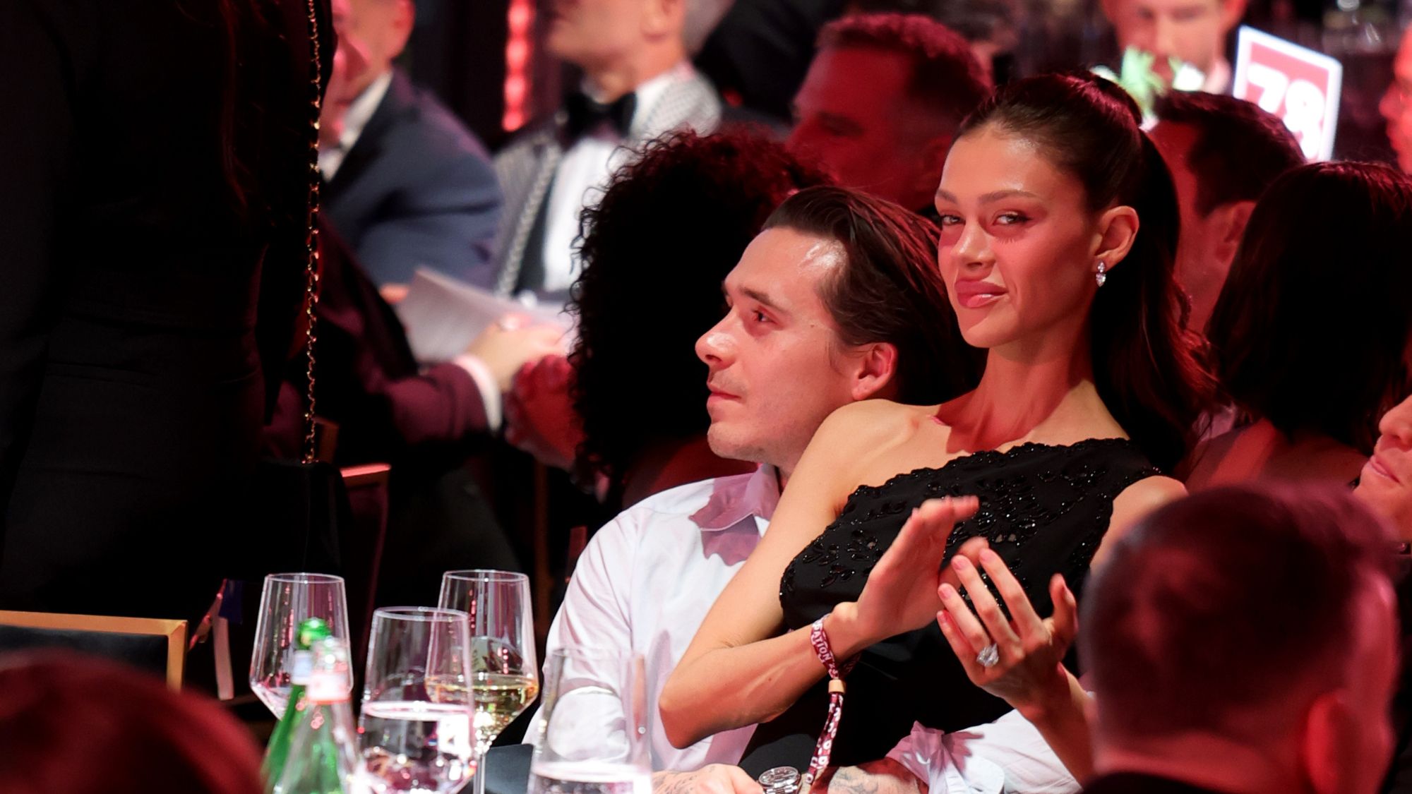 Brooklyn and Nicola Peltz Beckham attend Elton John AIDS Foundation's 34th Annual Academy Awards Viewing Party