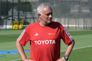 AS Roma coach Jose Mourinho during training session at Centro Sportivo Fulvio Bernardini on July 11, 2023 in Rome, Italy.